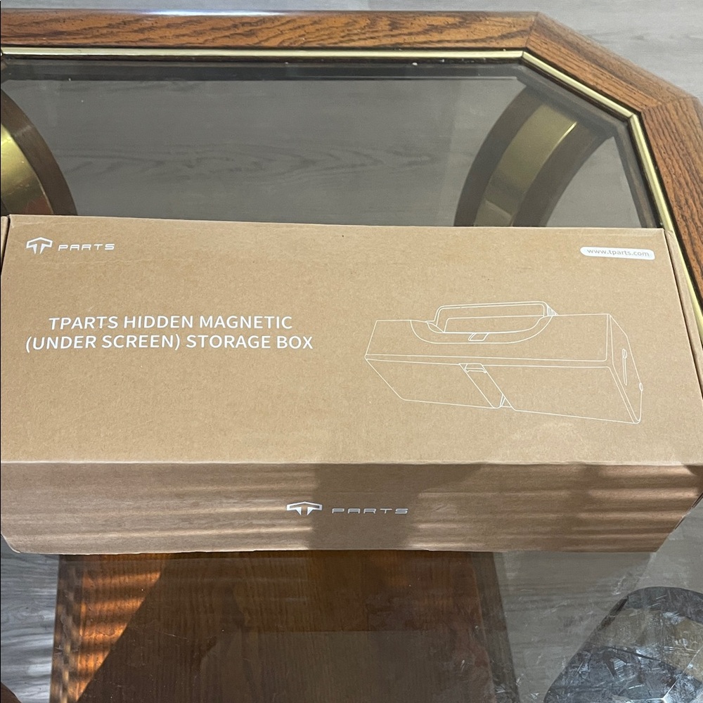 Tesla Brown Hidden Magnetic Storage Box